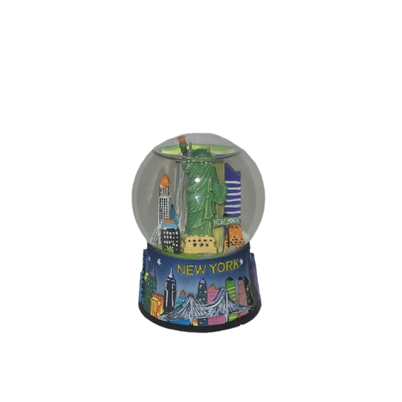 New York City Skyline Water Snow Globe Souvenir Figurine 2.5" H - Picture 5 of 8